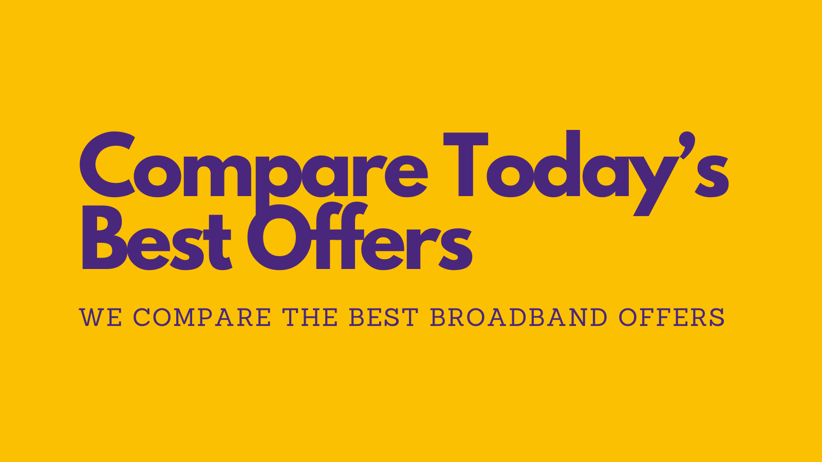 Best Broadband Providers UK