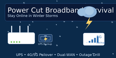 Power Cut Broadband Survival 2025: How to Stay Online During Winter Storms