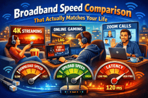 Broadband Speed Comparison That Actually Matches Your Life (Streaming, Gaming, Zoom)